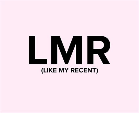 lmr meaning snapchat